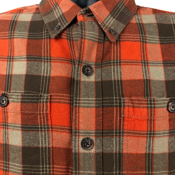 Duluth Trading Men's Button Front Plaid Flannel - Picture 4 of 5